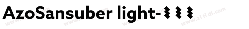 AzoSansuber light字体转换